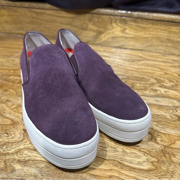 Skechers Shoes - Skechers Uplift Suedeciety Purple Platform Slip On Sneakers Sz 9.5